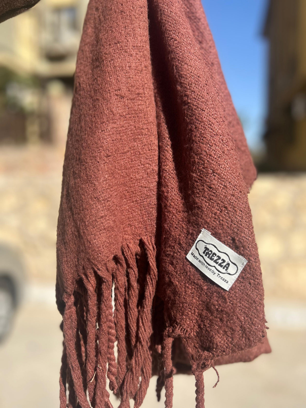 Cozy Scarf – Burgundy Soft Winter Scarf for Women