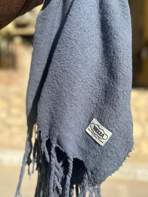 Cozy Scarf – Blue Soft Winter Scarf for Women